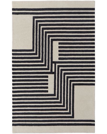 Maguire 8900F Gray/Ivory/Black Area Rug