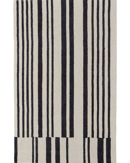 Maguire 8901F Ivory/Black Area Rug
