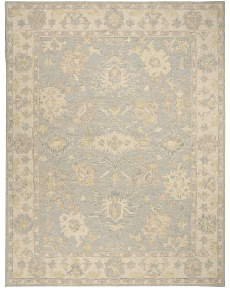 Maison MSO03 Blue Ivory 5'9"x8'9" Area Rug