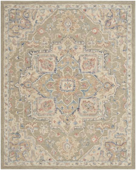 Maison MSO06 Green Ivory 2'x3' Area Rug