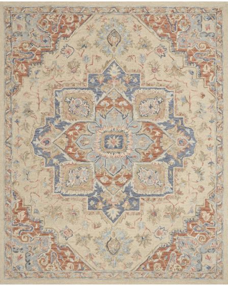 Maison MSO06 Ivory Rust 2'x3' Area Rug