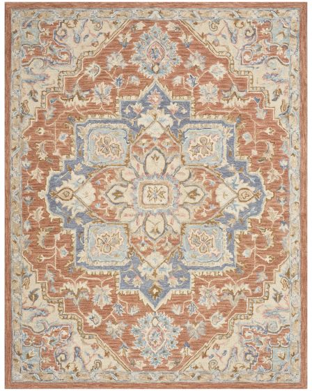 Maison MSO06 Rust Ivory 2'x3' Area Rug