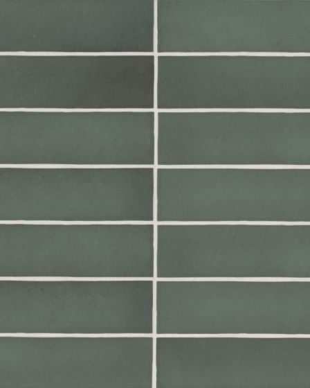 Makoto Midori Green 2.5" x 10" Matte Ceramic Wall Tile