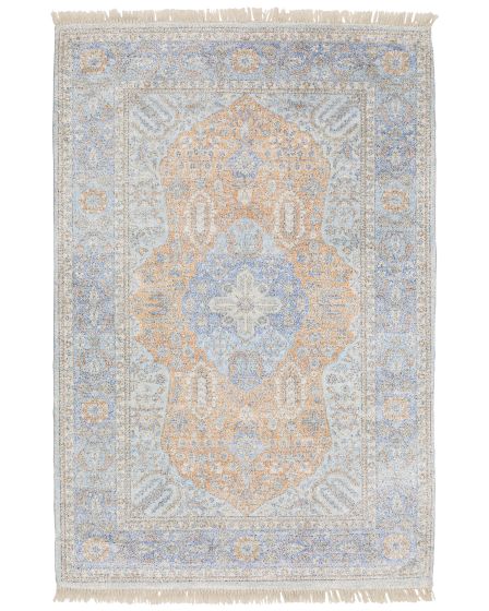 Malabar 45301 Blue/Red Area Rug