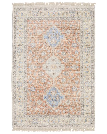 Malabar 45305 Orange/Blue Area Rug