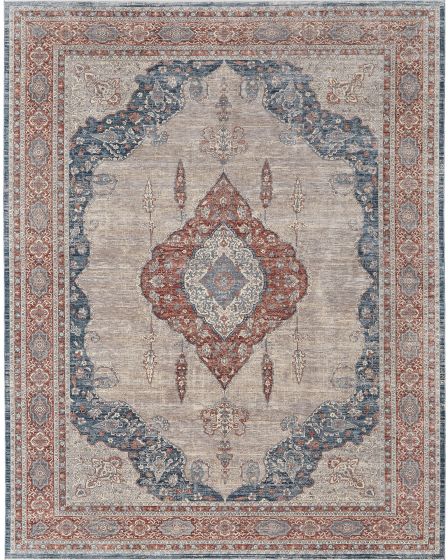 Marquette 39GRF Gray/Red/Blue Area Rug