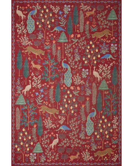 Menagerie MEN-02 Crimson Area Rug