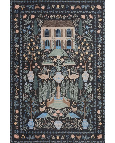 Menagerie MEN-03 Black Area Rug