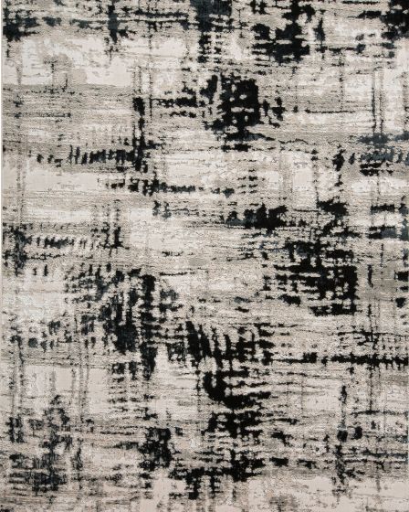 Micah 3339F Black/White/Gray Rug