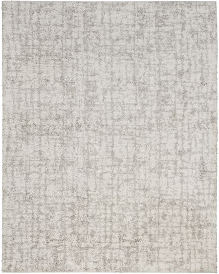 Modern Shag MMD06 Ivory Grey Area Rug