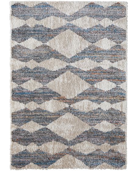 Mynka 39IFF Tan/Ivory/Blue Area Rug