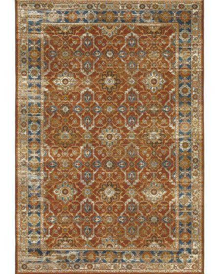 Naples 1204X Rust/Blue Area Rug