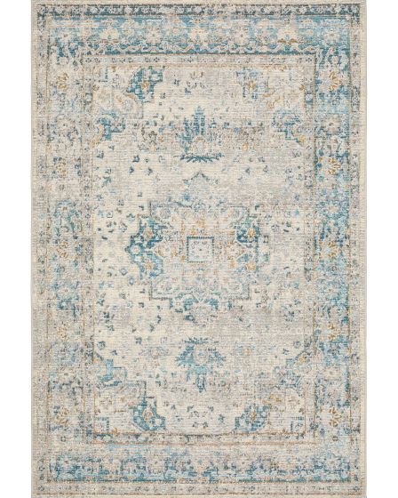 Naples 1221X Ivory/Blue Area Rug