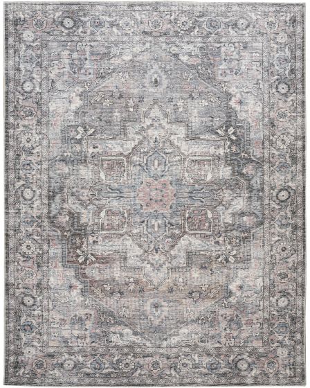 New Concept Washables SR101 Grey 2'x3'9" Area Rug