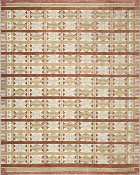 Nordic NRC06 Rust 4'x6' Area Rug