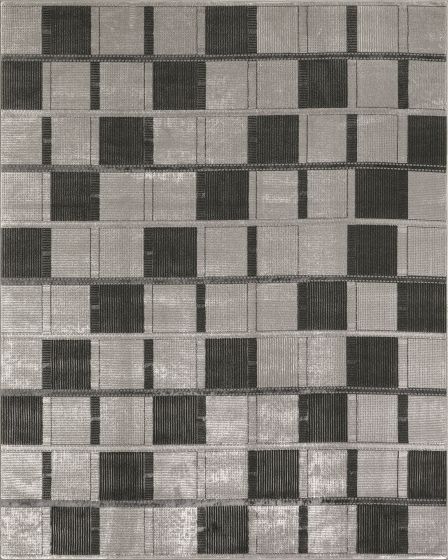 Nordic NRC09 Grey Black Area Rug