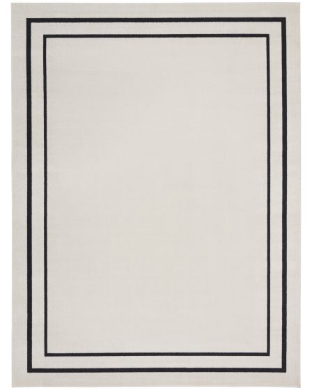 Nourison Essentials NRE02 Ivory/Black Rug