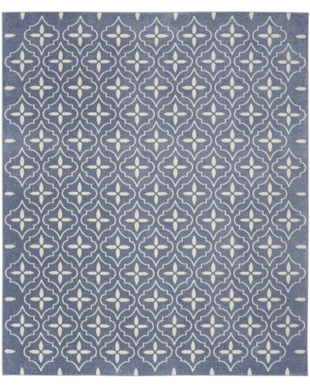 Nourison Essentials NRE04 Blue Ivory Rug