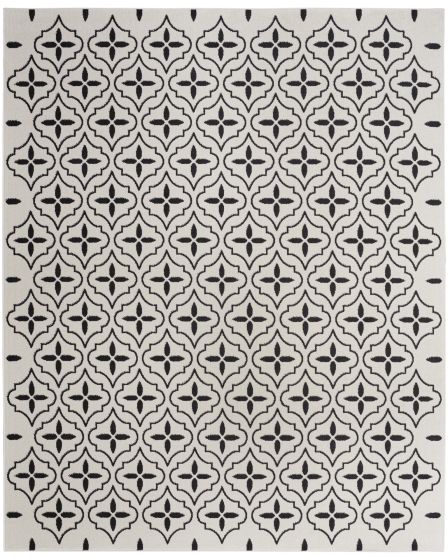 Nourison Essentials NRE04 Ivory Black Rug