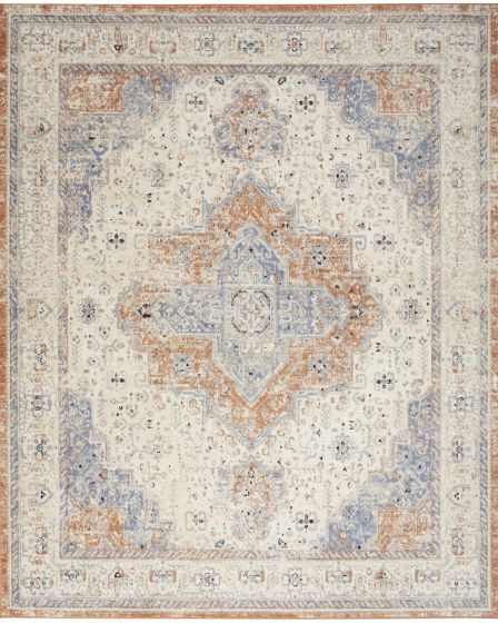 Nourison Essentials Persian NRE07 Beige Blue 10'x14' Area Rug