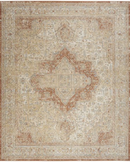 Nourison Essentials Persian NRE07 Beige Rust 10'x14' Area Rug