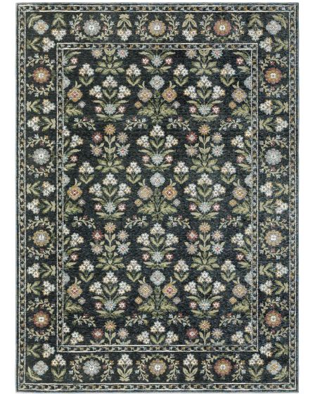 Andorra 3710A Blue 1'10"x3'2" Area Rug