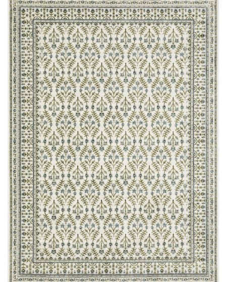 Andorra 3717C Ivory 1'10"x3'2" Area Rug