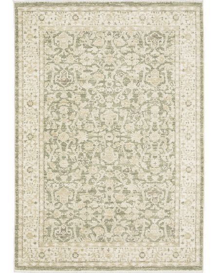 Caroline Crl01 Green/Beige Area Rug