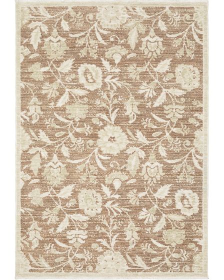 Caroline Crl08 Rust/Beige Area Rug