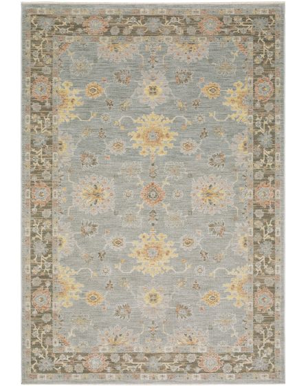 Keaton KEA05 Blue 3'3"x5' Area Rug