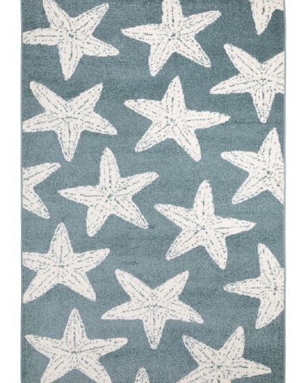 Quinn QUI02 Blue 5'3"x7' Area Rug