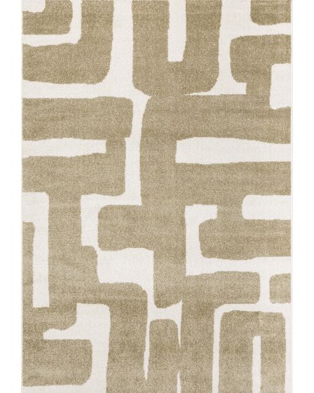Quinn QUI09 Beige 2'x7' Runner Rug