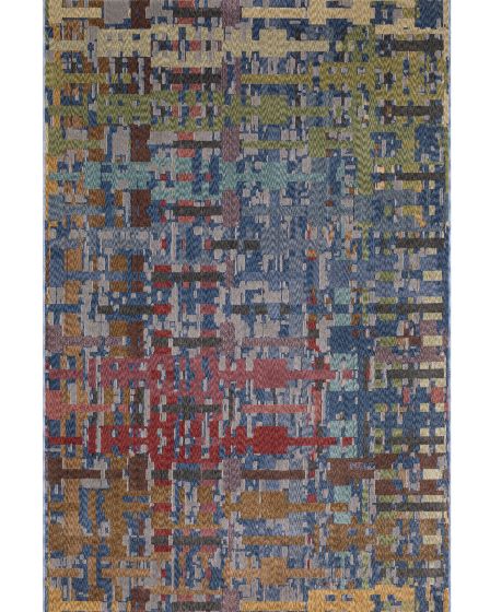 Tisdell TIS03 Blue 3'9"x5'2" Area Rug
