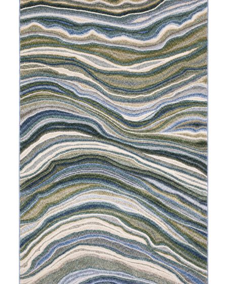 Tisdell TIS10 Green 3'9"x5'2" Area Rug