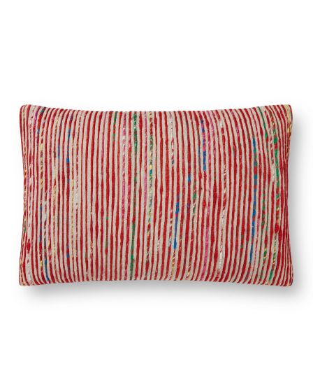 P0242 Red/Multi 13"x21" Pillow