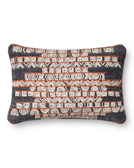 P0378 Blue/Rust 13"x21" Pillow