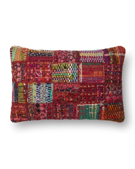 P0535 Red/Multi 13"x21" Pillow