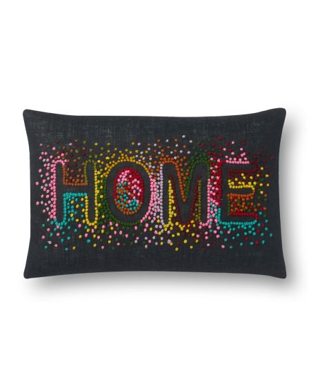 P0560 Black/Multi 13"x21" Pillow