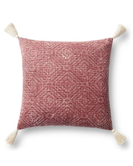 P0621 Red 22"x22" Pillow