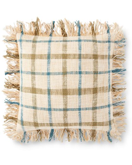 P0940 Natural/Multi 18"x18" Pillow
