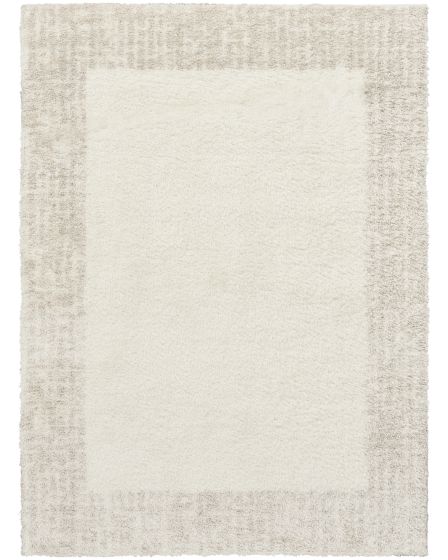 Pacific Shag PCS02 Ivory Beige 5'3"x7'3" Area Rug
