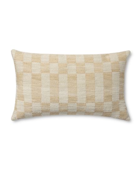 Adams Sand/Ivory 13"x21" Lumbar Pillow