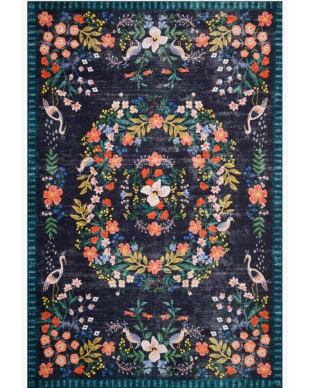 Palais PAL-03 Black/Multi Area Rug