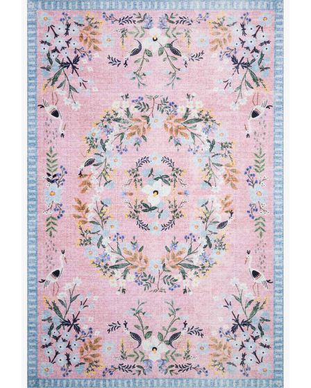 Palais PAL-03 Rose/Sky Area Rug