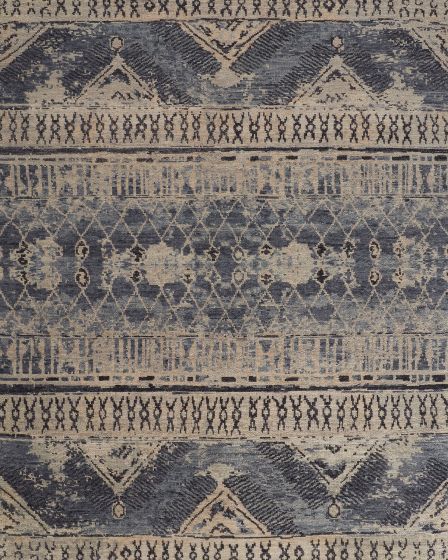 Palomar 6572F Blue/Gray/Ivory Area Rug