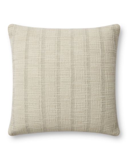Joshua PAR0006 Ivory/Grey 18''x18'' Pillow