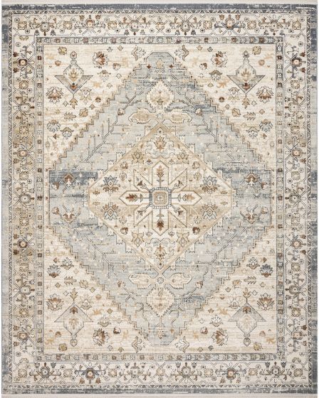 Pardis PRD02 Blue Taupe 4'x6' Area Rug