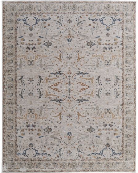 Pasha 39M4F Ivory/Blue/Red Area Rug