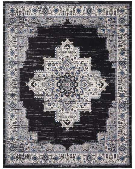 Passion PSN03 Black Ivory Area Rug