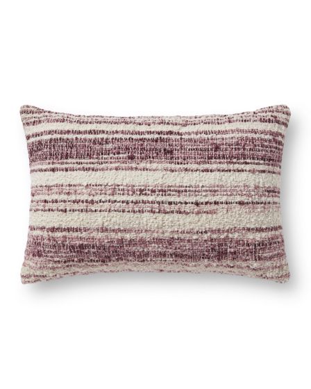 PCJ0002 Burgundy/Ivory 13"x21" Pillow